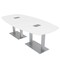 Skutchi Designs 45 in W, 96 in L, 29 in H, Engineered Wood Top, White HAR-ABOT-46X92-DOU-ELEC-XD09 - alternate 1